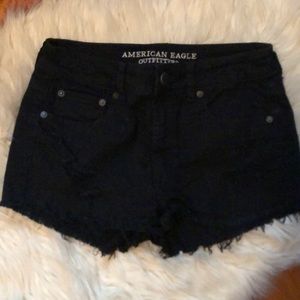 American Eagle 6 Black Shorts